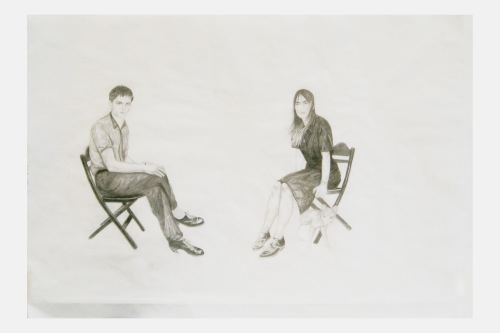 Anna Norlander, The Active Side of Infinity, 2006. Pencil on paper, 17 x 24 in, 43 x 61 cm