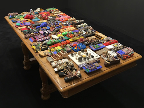 Brian Belott, Stone calculators installation. 