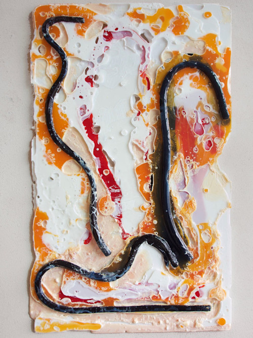 Jesse Greenberg, Ignition Cell, 2014. Resin and pigment, 36 x 22 in, 91 x 56 cm