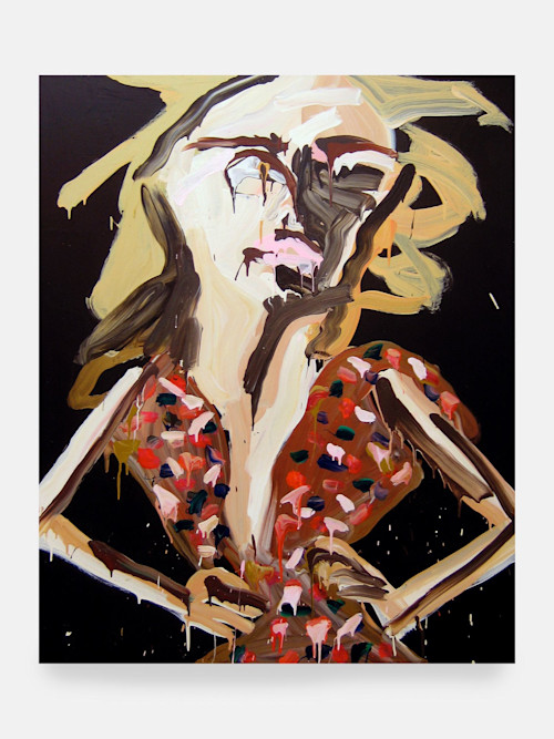 Katherine Bernhardt, Suck It In, 2007. Acrylic on canvas, 60 x 48 in, 152 x 122 cm