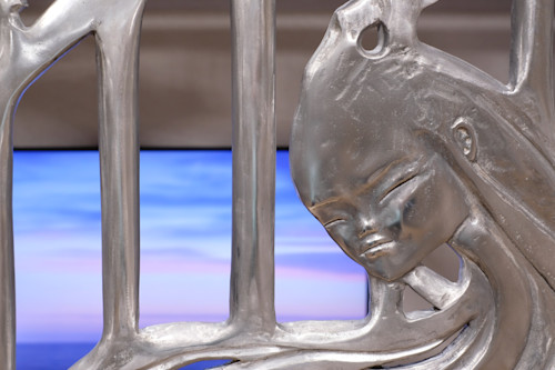 Linda Pederson, Gate of Ending Beginnings, 2019. Sand casted aluminum, 81 x 116 in, 206 x 294 cm