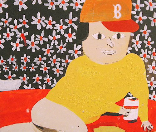 Eddie Martinez, Playboy, 2005. Acrylic, enamel and gouache on panel
