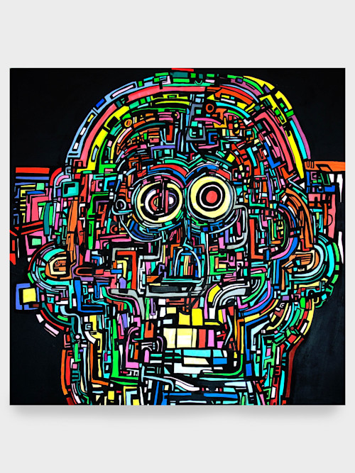 Joe Grillo, Dr Dre Detox 1, 2010. Acrylic on canvas 69 x 69 in, 176 x 176 cm