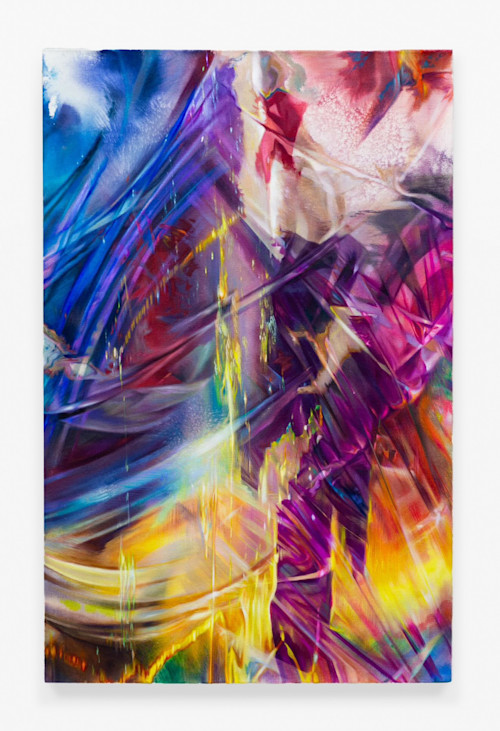 Yanjun Li, Pyrotechnics, 2025. Oil on canvas, 100 x 65 cm (39 x 26 in)