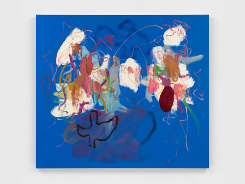 Ammon Rost, Quest 4, 2023. Oil, acrylic on canvas, 64 x 72 in (163 x 183 cm)