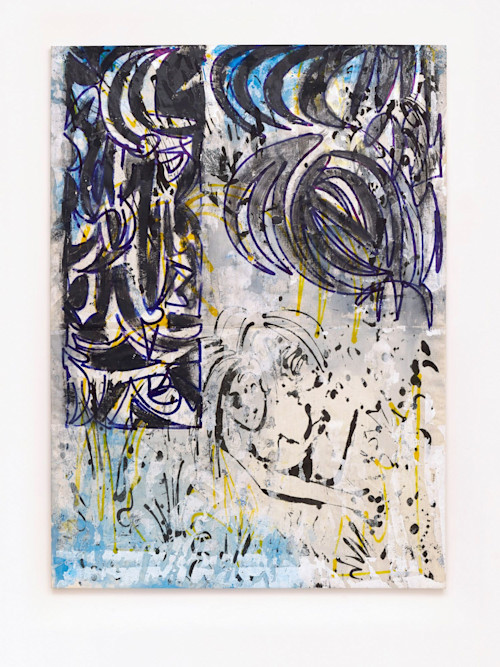 Jim Thorell, Sparkling Water Stowaway, 2015, Acrylic on canvas, 77 x 57 in, 195 x 145 cm. 