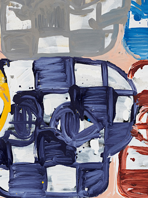 Eddie Martinez, BH Grid No. 8, 2020, Detail. 