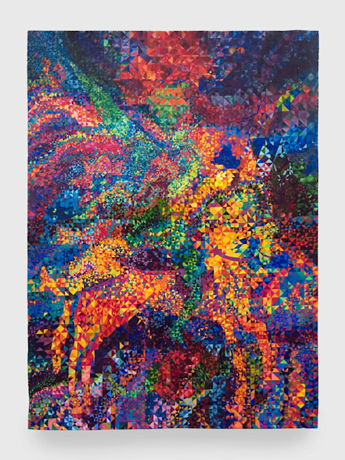 Raul de Nieves, Stars, 2010. Gouache on paper, 42 x 31 in, 107 x 79 cm