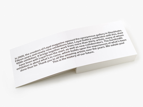 The Hundredth Exhibition, Catalogue. 