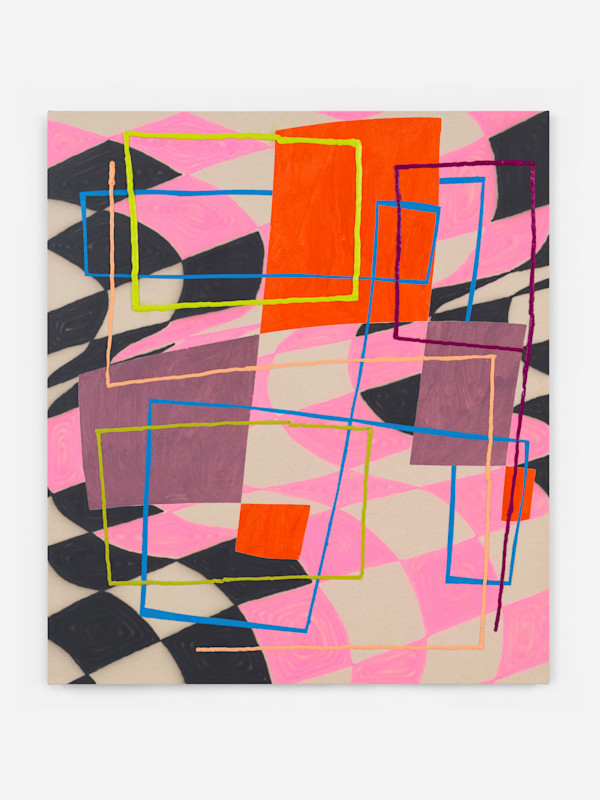 Acrylic and oil on canvas, 48 x 42 in (122 x 107 cm)