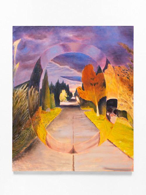 Alex McAdoo, Willow Road, 2025. Oil on canvas, 72 x 60 in (183 x 152 cm)