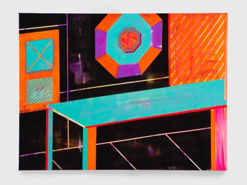 Ben Jones, Concept Unification-Room 1, 2010. Acryla-gouache on canvas, 36 x 48 in, 91 x 122 cm