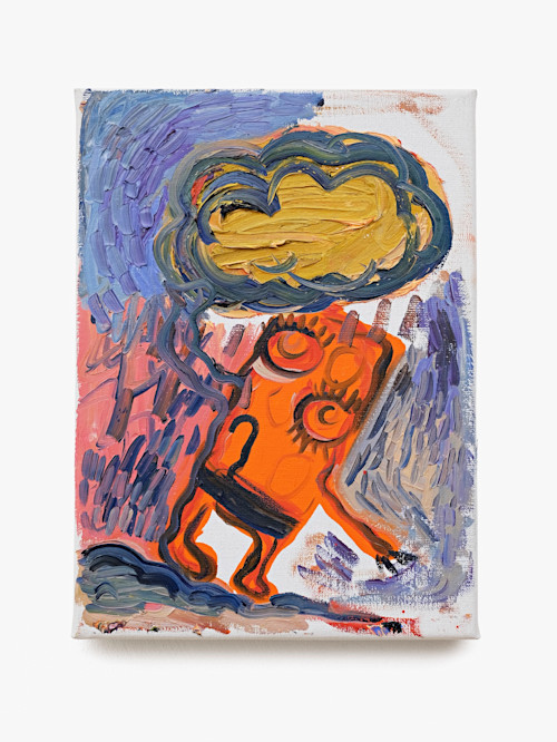 Bjarne Melgaard, Untitled, 2019. Oil on canvas, 13 x 9 in (33 x 24 cm)