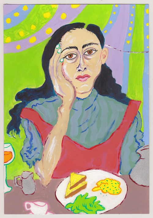 Constance Tenvik, Silvana, 2019. Gouache on paper, 10 x 7 in, 26 x 18 cm
