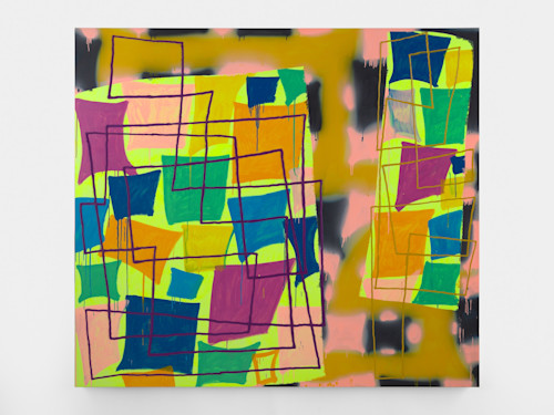 Trudy Benson, Oh Yeah?, 2019. Acrylic and oil on canvas, 78 x 88 in, 198 x 224 cm