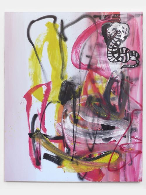 Bill Saylor, Catastrophe Casino, 2007. Oil and spray paint on canvas, 63 x 51 in, 160 x 130 cm