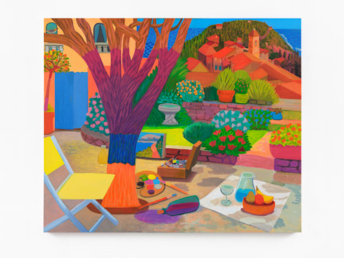 Daniel Heidkamp, Roquebrune, 2022. Oil on linen, 60 x 72 in (152 x 183 cm)
