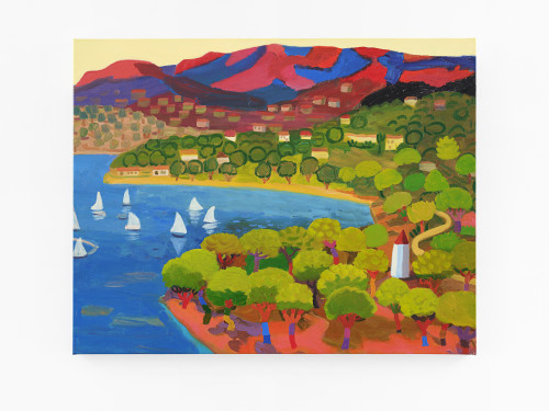 Daniel Heidkamp, Saint Raphaël, 2022. Oil on linen, 30 x 38 in (76 x 100 cm)