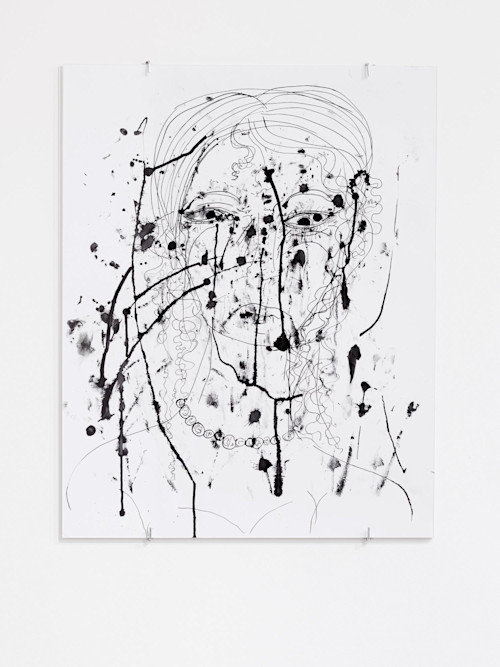 Joseph Geagan, Sensation Larissa, 2014. Ink on paper, 24 x 19 in, 61 x 48 cm