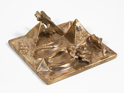 Emmanuel Louisnord Desir, Spoil 2, 2022. Bronze, 3 x 7 x 7 in (8 x 17 x 17 cm)
