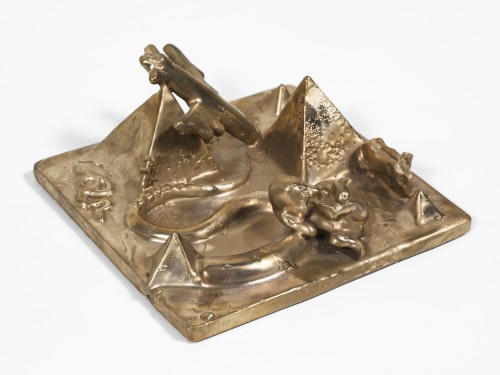 Emmanuel Louisnord Desir, Spoil 2, 2022. Bronze, 3 x 7 x 7 in (8 x 17 x 17 cm)
