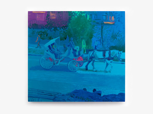 Daniel Heidkamp, Ride, 2018. Oil on linen, 38 x 40 in (97 x 102 cm)