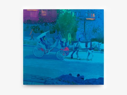 Daniel Heidkamp, Ride, 2018. Oil on linen, 38 x 40 in (97 x 102 cm)