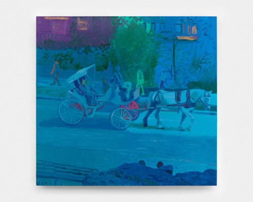 Daniel Heidkamp, Ride, 2018. Oil on linen, 38 x 40 in, 97 x 102 cm