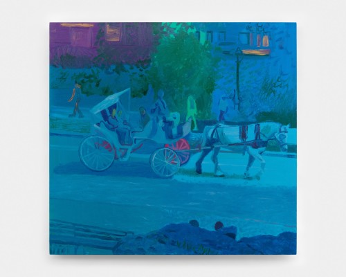 Daniel Heidkamp, Ride, 2018. Oil on linen, 38 x 40 in, 97 x 102 cm