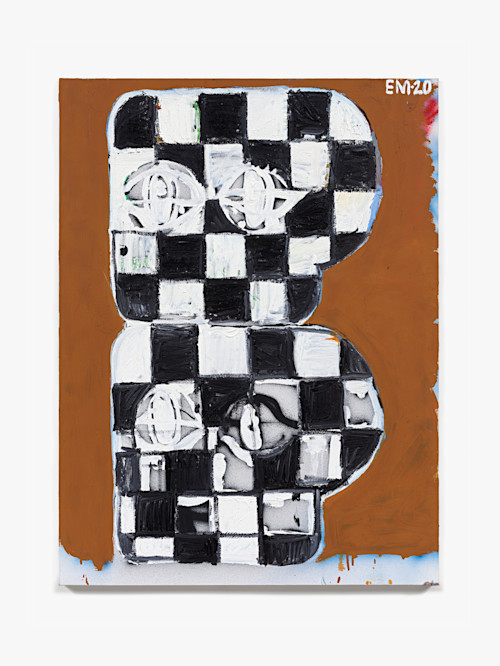 Eddie Martinez, BH Stack #52, 2020. Oil paint and spray paint on canvas, 40 x 30 in (102 x 76 cm)