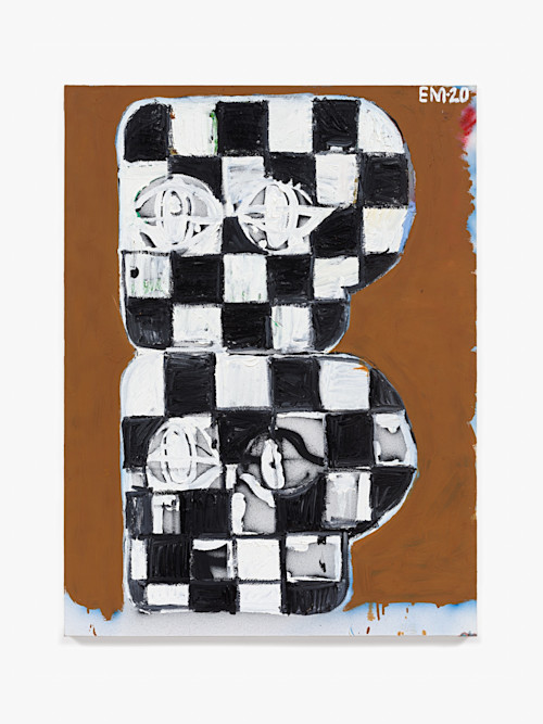 Eddie Martinez, BH Stack #52, 2020. Oil paint and spray paint on canvas, 40 x 30 in (102 x 76 cm)