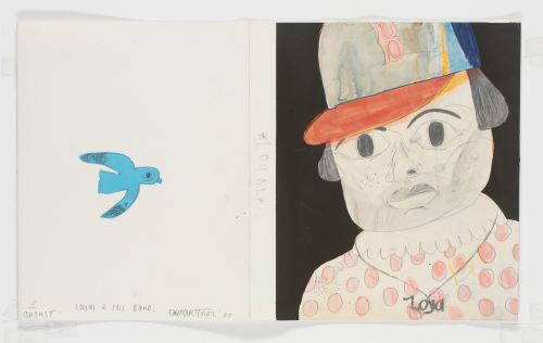 Eddie Martinez, Loyal And His Band 3, 2005. Pencil and acrylic on paper