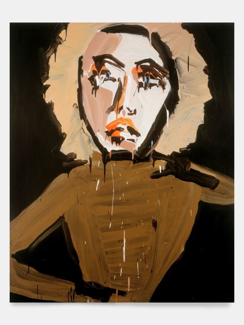 Katherine Bernhardt, Satincoat, 2007. Acrylic on canvas, 60 x 48 in, 152 x 122 cm