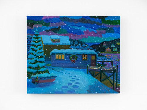 Daniel Heidkamp, Cape Ann Holiday, 2024. Oil on linen, 20 x 24 in (51 x 61 cm)