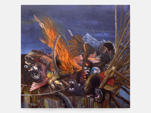 Brian Montuori, En Galen Dröm, 2007. Acrylic on canvas, 95 x 101 in, 241 x 256 cm