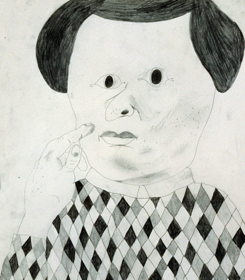 Eddie Martinez, Baaaaarnnabeee, 2005. Pencil on paper