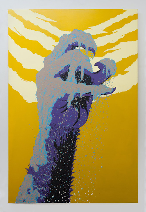 Mark Thomas Gibson, Turnt Up , 2016. Acrylic on canvas, 60 x 40 in, 152 x 102 cm