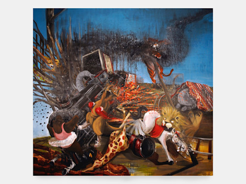Brian Montuori, Stockholm Syndrome, 2007. Acrylic on canvas, 95 x 101 in, 241 x 256 cm
