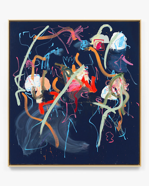 Ammon Rost, Yoke, 2021. Oil, acrylic on canvas, 66 x 60 in (168 x 152 cm)