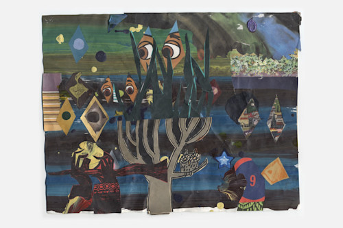 Brian Belott, But They High, 2005. Collage on paper, 11 x 14 in, 28 x 36 cm