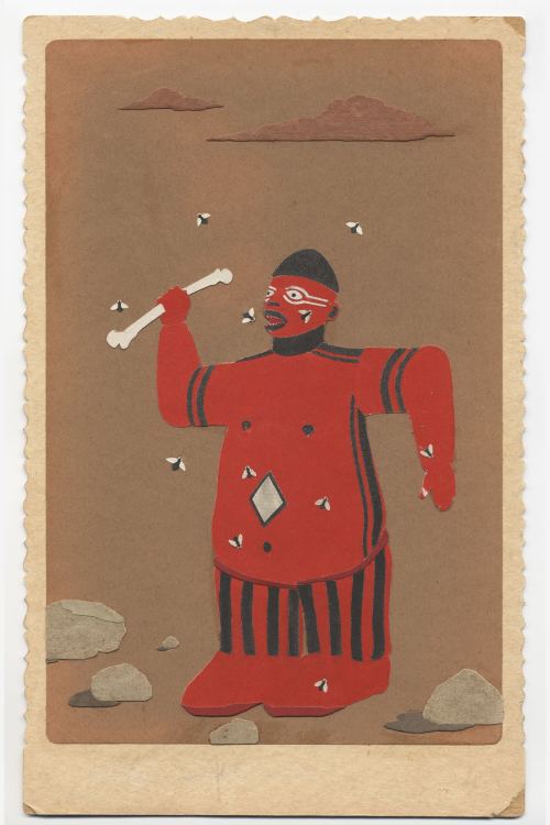 Stefan Danielsson, Mukuyu, 2006. Collage and watercolor on paper, 11 x 7 in, 28 x 17 cm