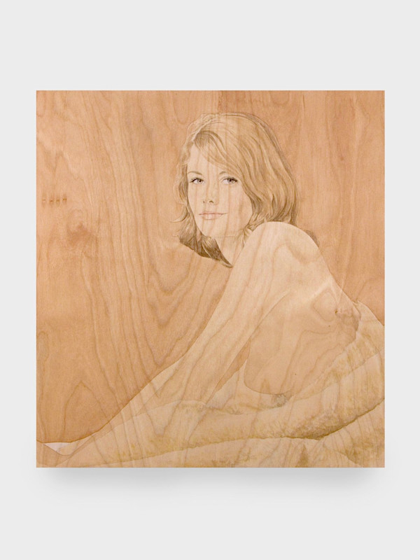 Watercolor and pencil on birch panel, 26 x 24 in, 66 x 61cm