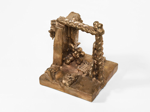 Emmanuel Louisnord Desir, Spoil 1, 2022. Bronze, 5 × 4 × 4 in (12 × 10 × 10 cm)