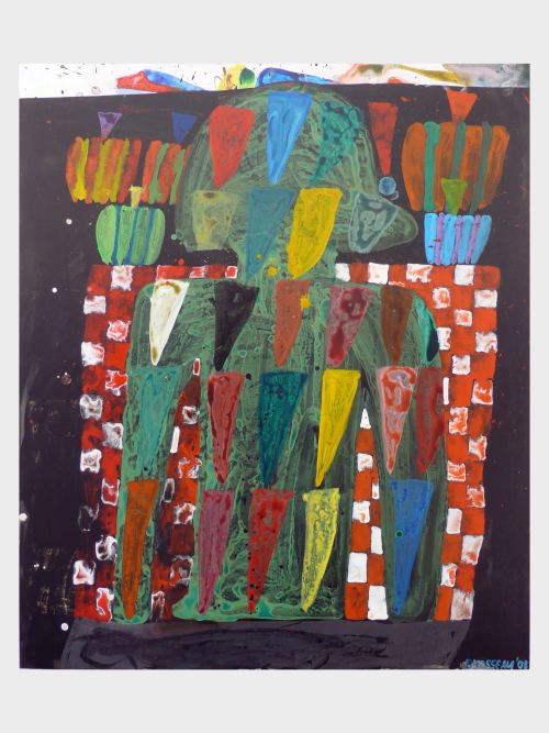 Jamison Brosseau, Untitled, 2008. Acrylic on panel, 42 x 35 in, 107 x 89 cm