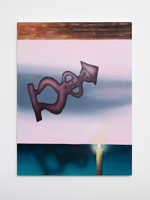 geetha thurairajah, I heard you're more intuitive if you use 'I feel' more than 'I think', 2017. Acrylic and flashe on canvas, 48 x 36 in, 122 x 91 cm