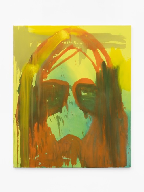 Liz Markus, Burt Reynolds, 2022. Acrylic on canvas, 72 x 60 in (183 x 152 cm)