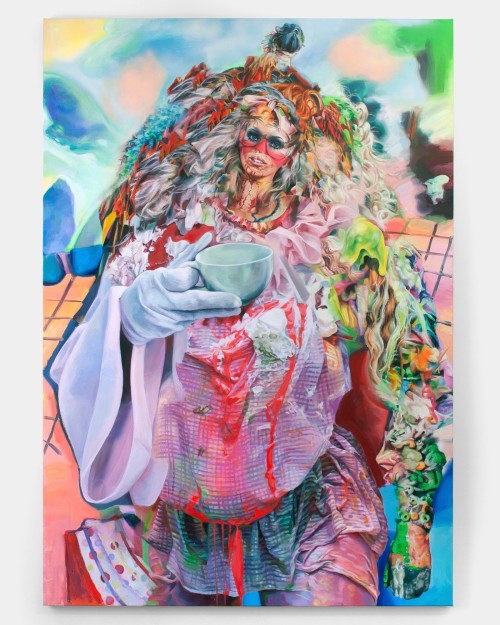 Francine Spiegel, Freckles, 2018. Acrylic on canvas, 65 x 45 in, 165 x 114 cm