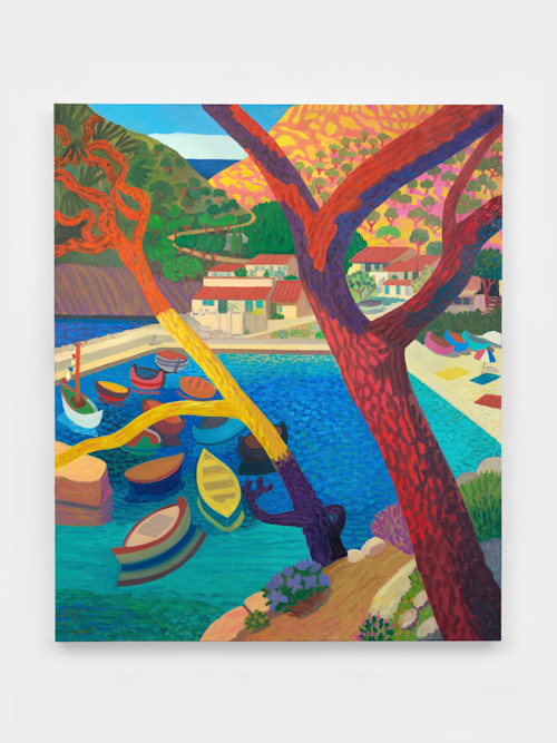 Daniel Heidkamp, Marina, 2021. Oil on canvas, 72 x 60 in (183 x 152 cm)