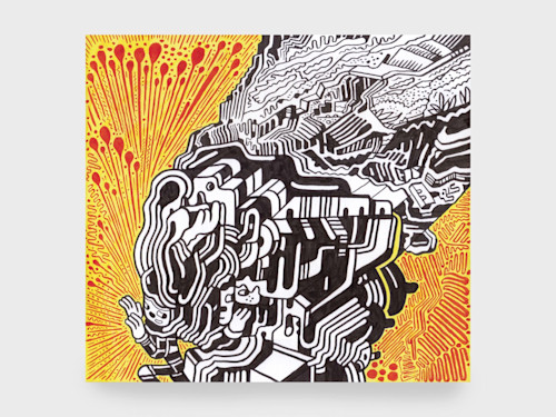 Ron Rege Jr, Bread Art, 2010. Acrylic ink and sharpie on bristol, 9 x 10 in, 23 x 25 cm