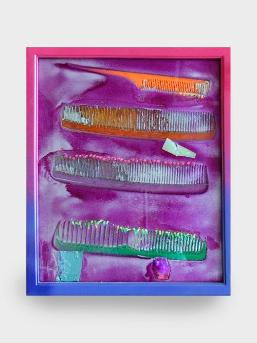 Brian Belott, Purple Comb, 2010. 15 x 12 in, 38 x 30 cm